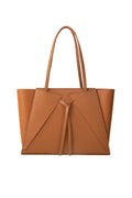 Tan Structured Shoulder Bag