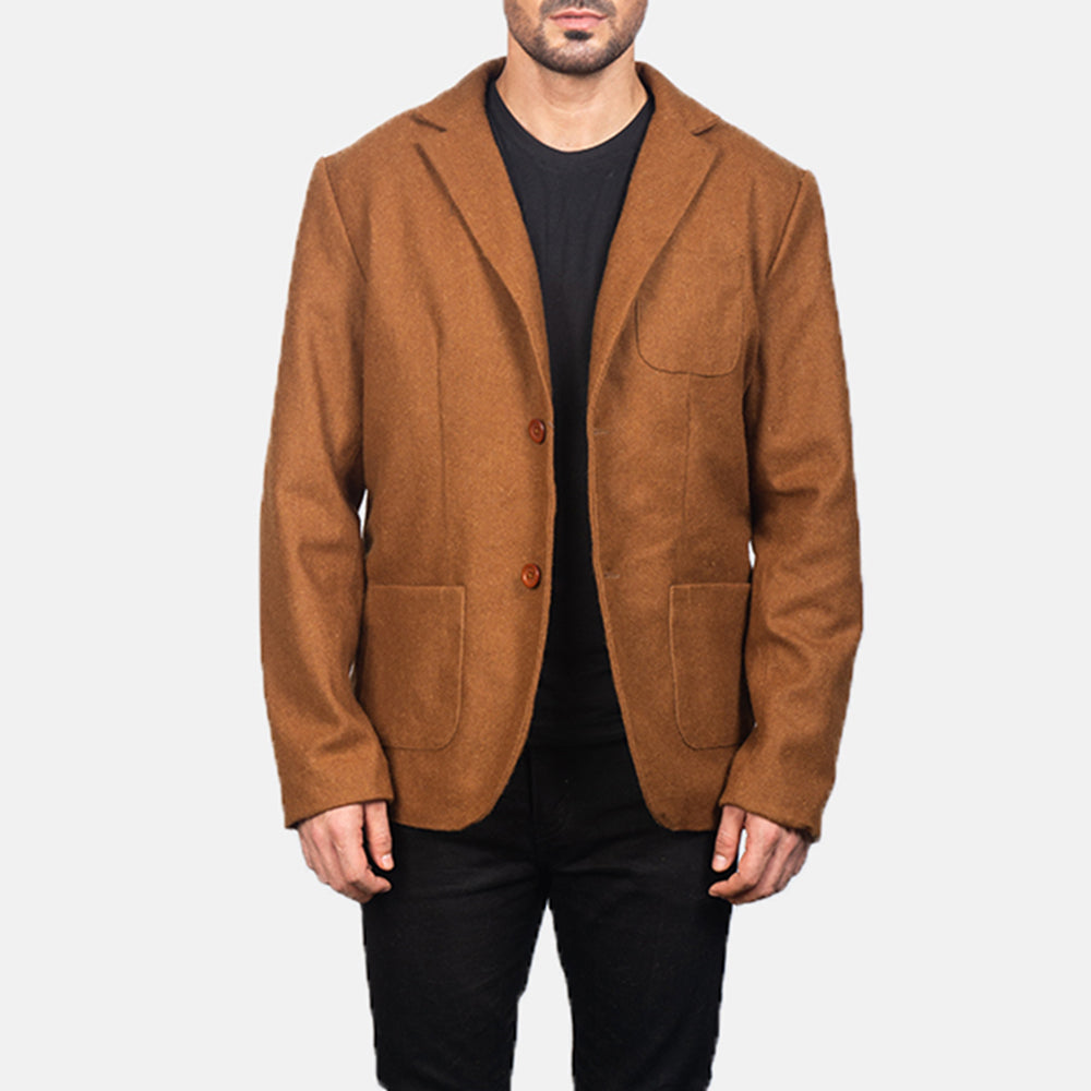 Men's Borges Khaki Cotton Blazer