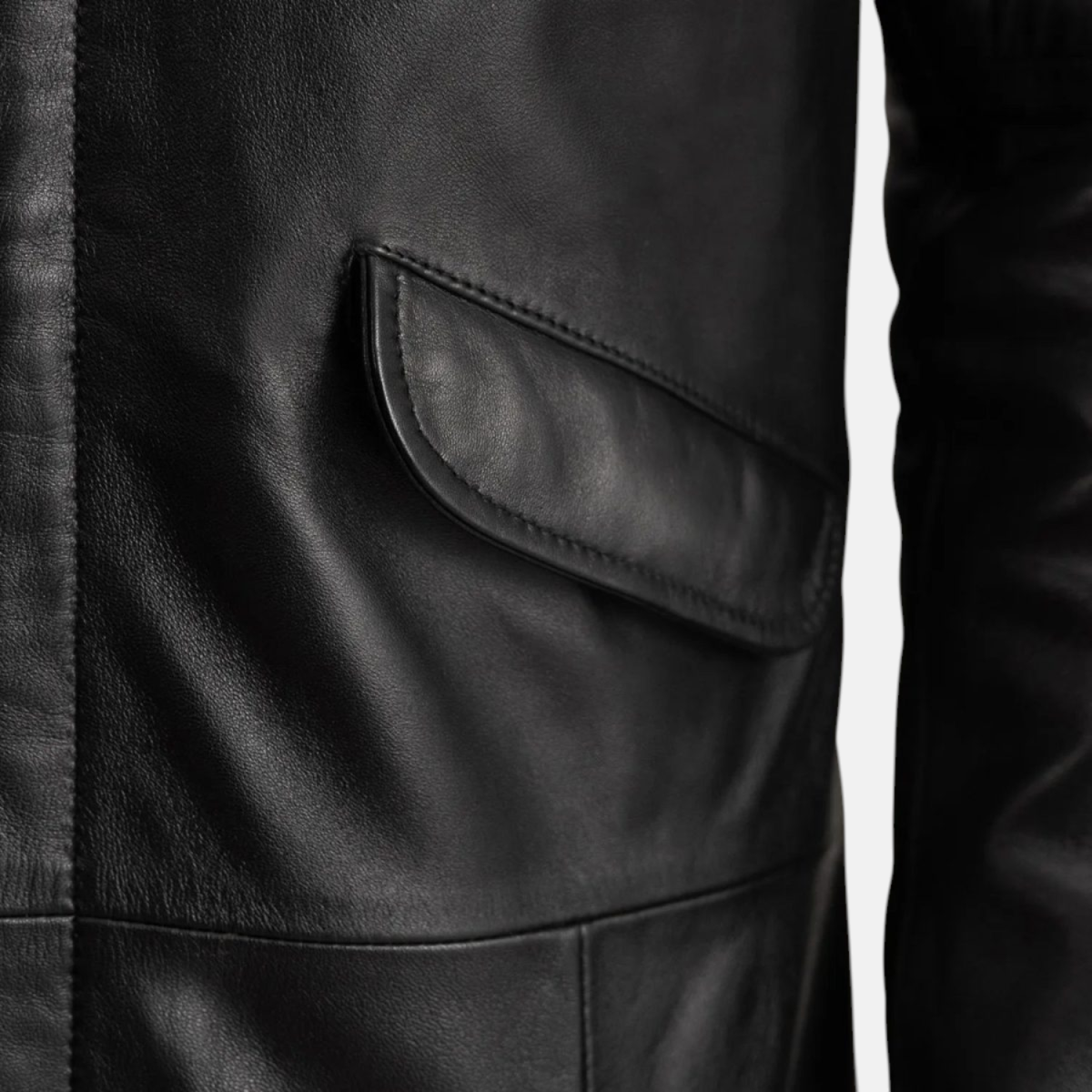 Men's Men's Delvin Leather Black Jacket